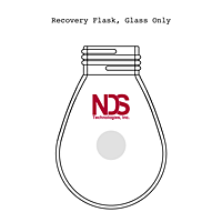 4019 Recovery Flask, Heavy Wall, Threaded, Glass Only - Manufactured by NDS Technologies, Inc.