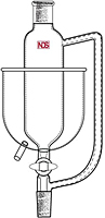 4441 Funnel, Addition, Cooling Bath, with Glass Plug - Manufactured by NDS Technologies, Inc.