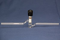 7152 High Vacuum Valve, Straight, with Tip O-Ring and PTFE Plug - Manufactured by NDS Technologies, Inc.