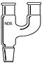 1014 Dual Entry Claisen Distillation Adapters - Manufactured by NDS Technologies, Inc.