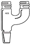 1015 Threaded Claisen Distillation Adapters - Manufactured by NDS Technologies, Inc.