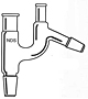 1016 Claisen Distillation Adapters with Thermometer Joint - Manufactured by NDS Technologies, Inc.