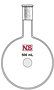 4004 Flask, Round Bottom, Long Neck, Heavy Wall - Manufactured by NDS Technologies, Inc.