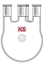 4016 Flask, Round Bottom, Four Neck - Manufactured by NDS Technologies, Inc.