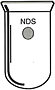 4030 Flask, Reaction, Cylindrical - Manufactured by NDS Technologies, Inc.