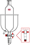 4440 Funnel, Addition, Cooling Bath, PTFE Plug - Manufactured by NDS Technologies, Inc.