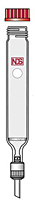 2017 Chromatography, Column, Fritted, GL Threaded Cap, with PTFE Bottom Valve and Plastic Safety Coating - Manufactured by NDS Technologies, Inc.